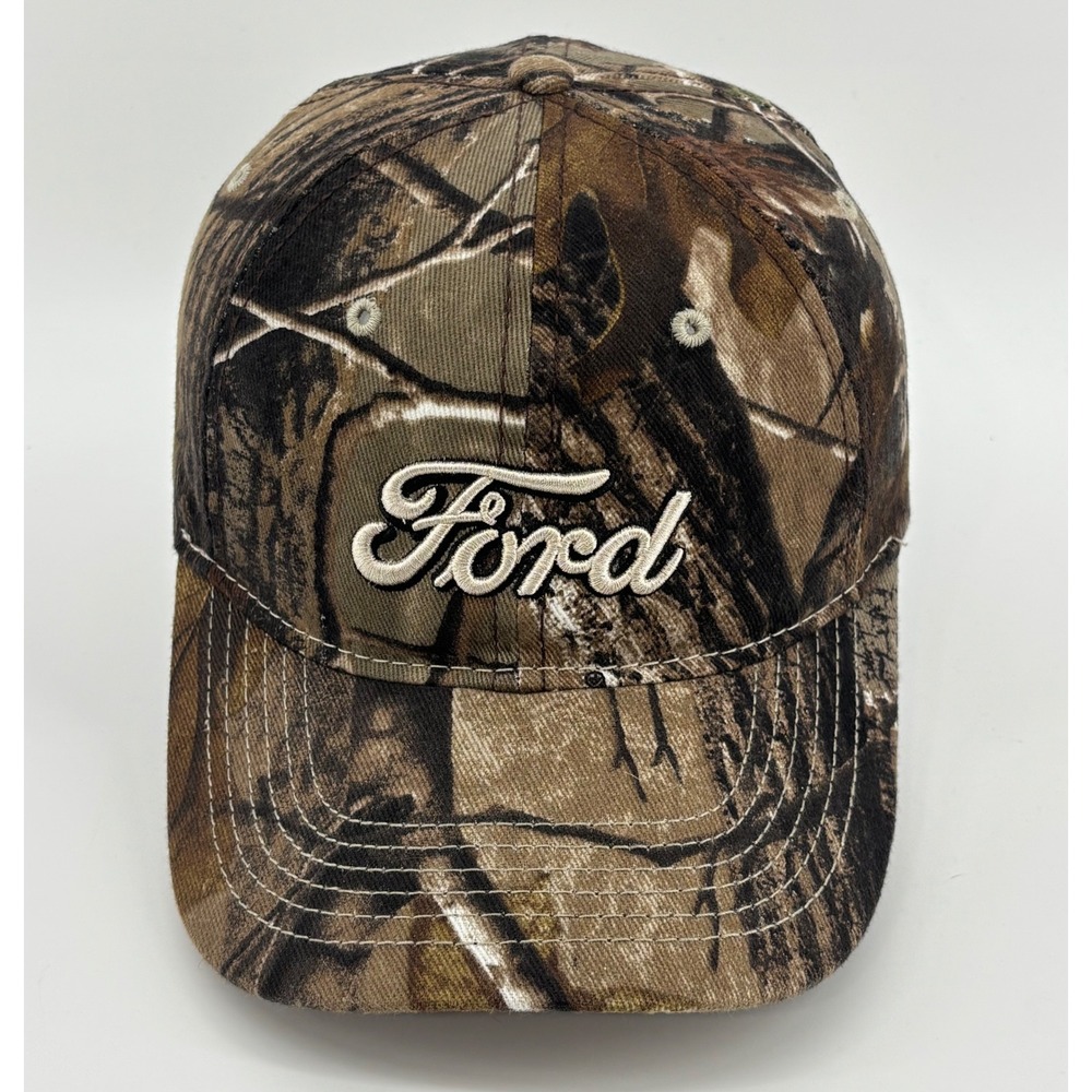 Ford Camo Hat Men's OSFM Dri-Duck Adjustable Strap Embroidered Logo